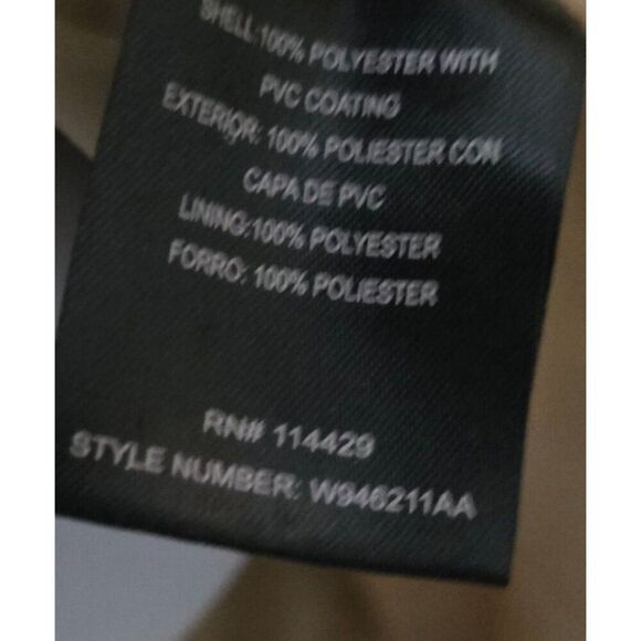 Gold Faux Leather Moto Jacket  Zipper Pockets Snap Collar mob wife 80's retro - Picture 4 of 10